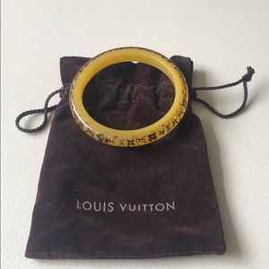 Louis Vuitton Jewelry - Louis Vuitton yellow resin bangle bracelet Louis Vuitton Jewelry - Louis Vuitton yellow resin bangle bracelet